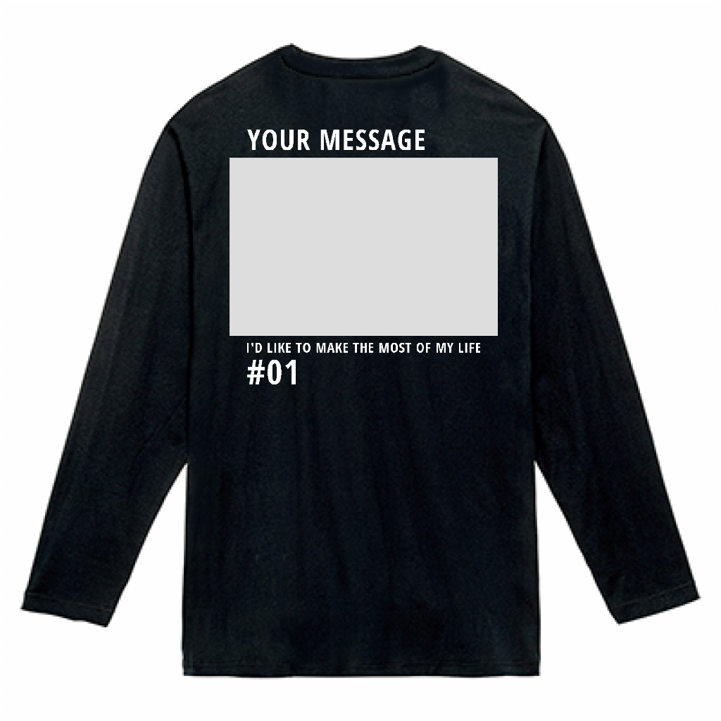 Printstar 5.6oz ヘビーウェイト長袖Tシャツ 写真を入れられる